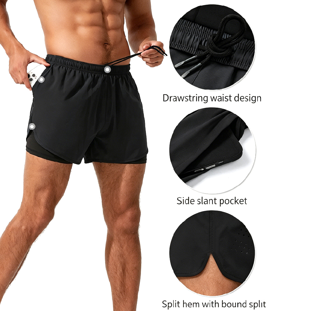 High-Waist 2-in-1 Running Shor - огляд і ціна Compression Shorts Athletes