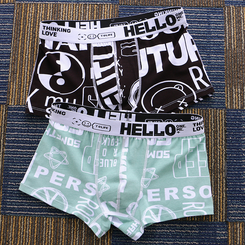 Men Panty Two Pack Printing Fl - огляд і ціна Boxer Brief Pack Cotton